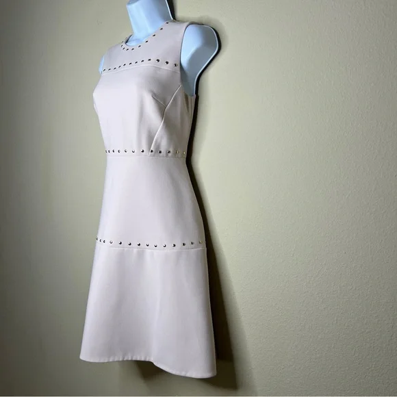 KATE SPADE Baja Bound Studded Crepe Dress in Rose Dew - NJMU7680- Sz 0 - Picture 7 of 12